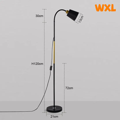Adjustable LED Floor Lamp – Minimalist Iron Standing Reading Light