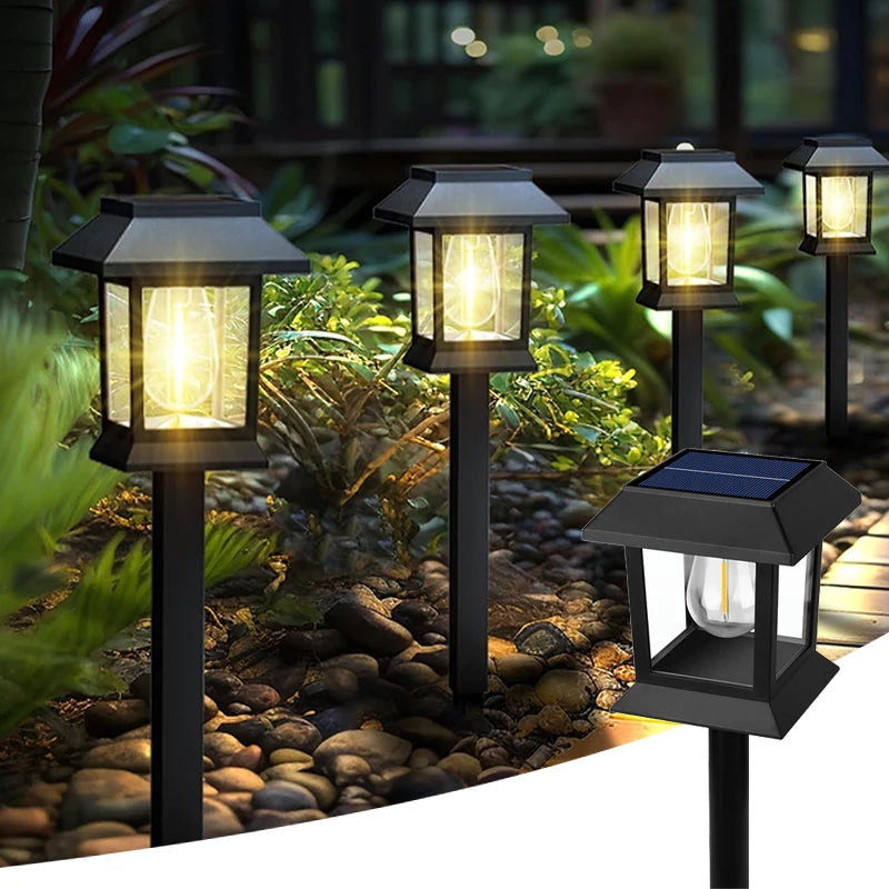 Solar LED Lawn Light for Garden Pathways