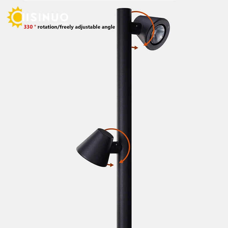 Rotating Outdoor LED Spotlight for Landscape Lighting