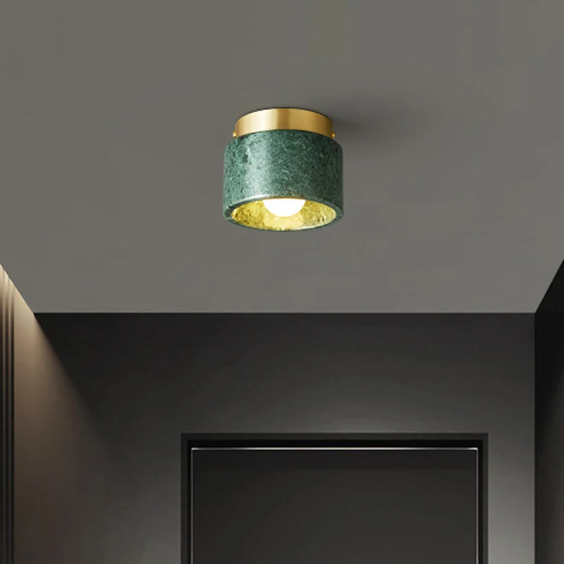 Nordic Marble Ceiling Light for Hallways and Living Rooms