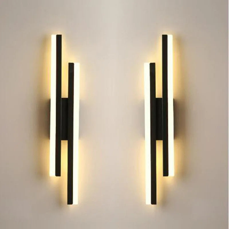 LED Bedroom Wall Sconce Copper Acrylic Living Room Lamp