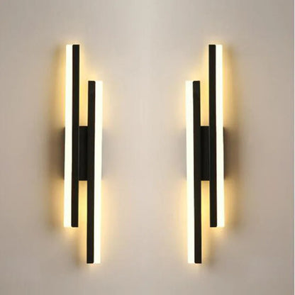 LED Bedroom Wall Sconce Copper Acrylic Living Room Lamp