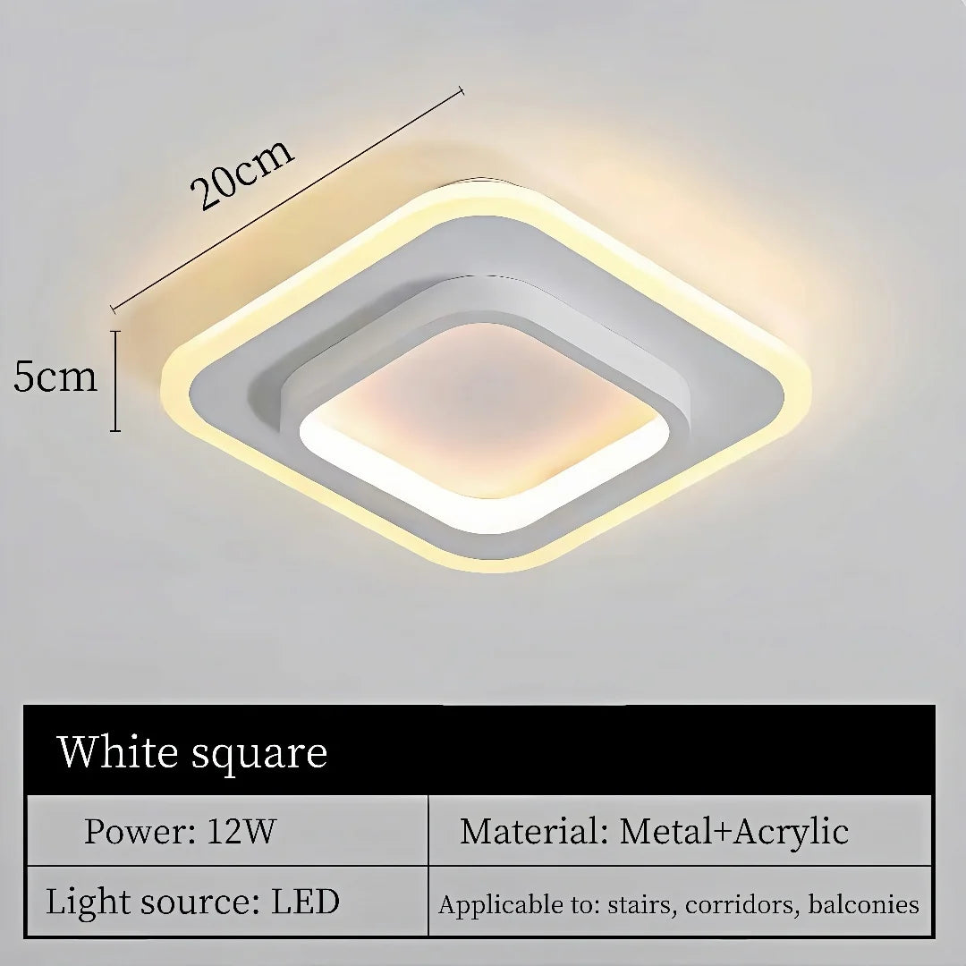 Nordic Gold LED Ceiling Light Modern Hallway Lighting