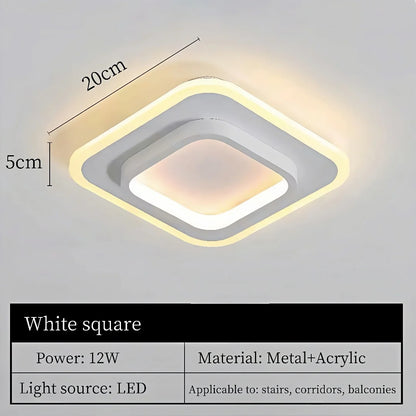 Nordic Gold LED Ceiling Light Modern Hallway Lighting
