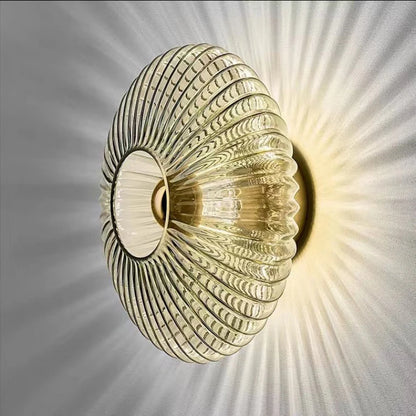 Nordic Glass Wall Sconce LED Bedroom Living Room Lamp