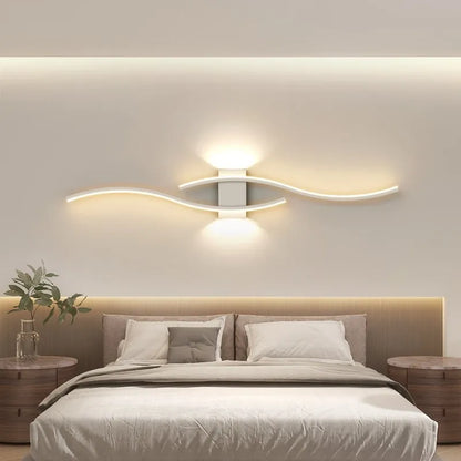 Modern LED Strip Wall Light TV Background Bedroom Living Room Lamp