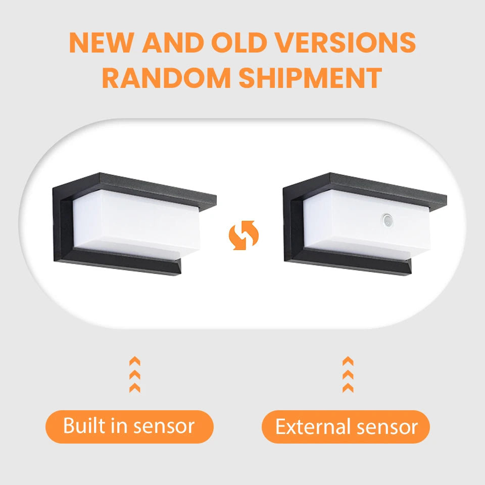 Motion Sensor Outdoor Wall Light with Waterproof Design