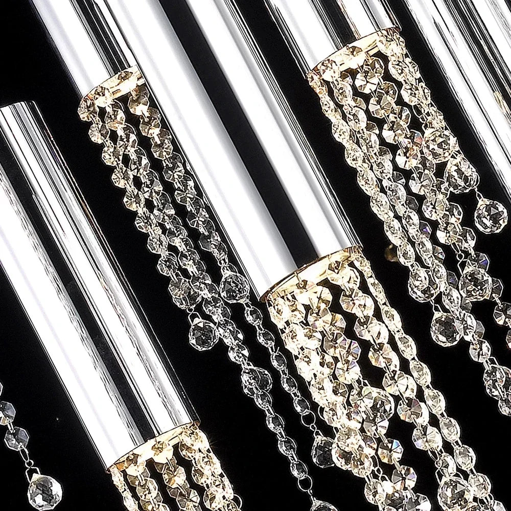 Luxury Crystal Staircase Chandelier for Grand Entrances