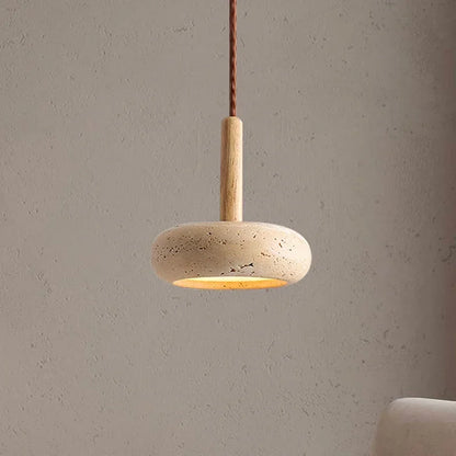 Wabi Sabi Yellow Stone Pendant Light Modern Restaurant Chandelier