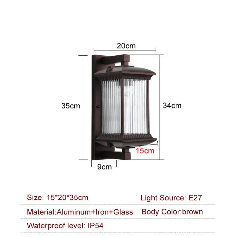Modern Waterproof Outdoor Wall Sconce for Patios