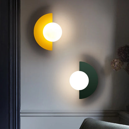 Modern Globe Wall Sconce for Bedrooms and Hallways
