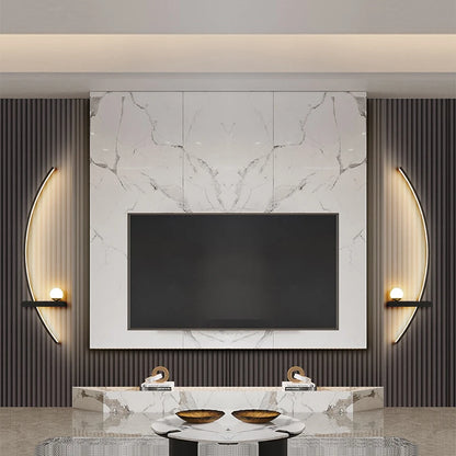 Modern Black LED Wall Light for Bedrooms and Hallways
