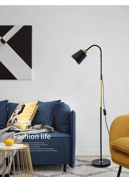 Adjustable LED Floor Lamp – Minimalist Iron Standing Reading Light
