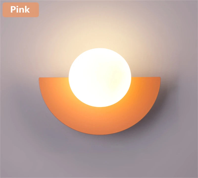 Modern Globe Wall Sconce for Bedrooms and Hallways