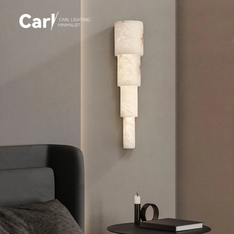 Luxury Marble Wall Lamp for Bedrooms and Hallways