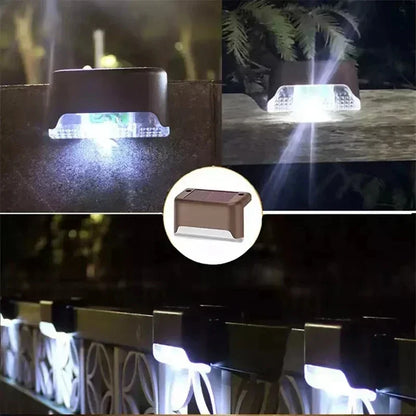 Solar LED Garden Step and Deck Lights Outdoor Patio Lighting