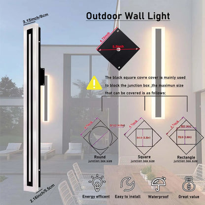 Modern Outdoor LED Strip Wall Light for Patios