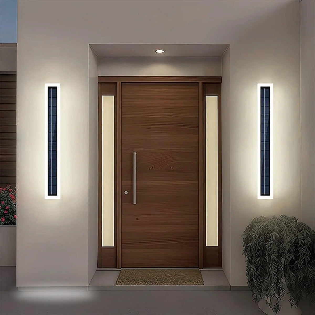 Solar LED Wall Light for Porches and Entryways