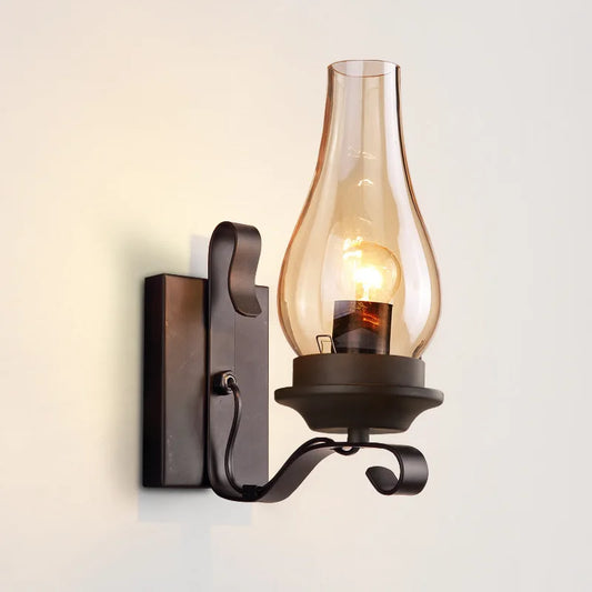 Vintage Industrial Iron Wall Sconce for Loft Decor
