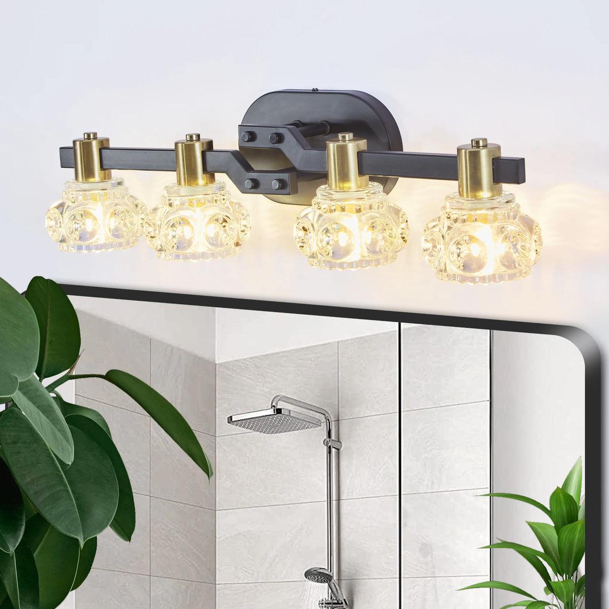 Vintage Crystal Wall Sconce for Bathrooms and Hallways