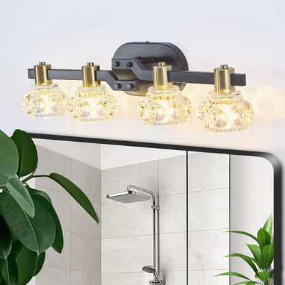 Vintage Crystal Wall Sconce for Bathrooms and Hallways
