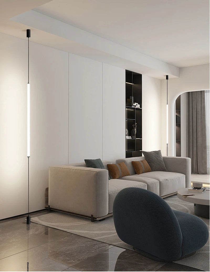 Modern LED Floor Lamp – Sleek Black Acrylic Light for Living Room & Bedroom