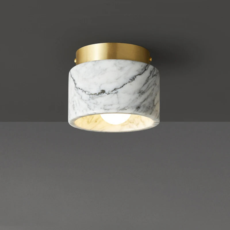 Nordic Marble Ceiling Light for Hallways and Living Rooms