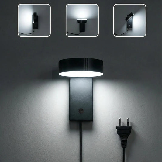 Rotating Plug-In LED Wall Light for Reading Nooks
