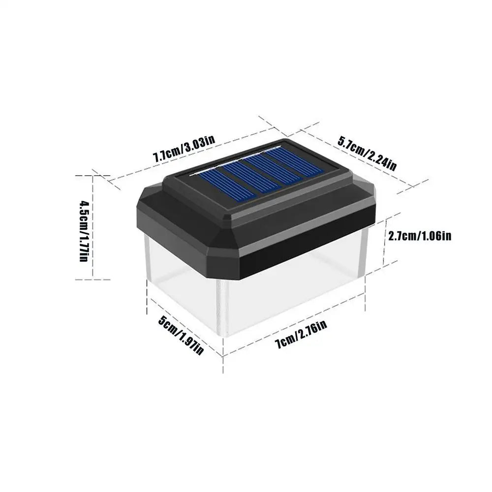 Solar LED Post Cap Light Waterproof Fence Garden Lamp