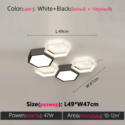 Honeycomb Ceiling Light for Modern Living Spaces