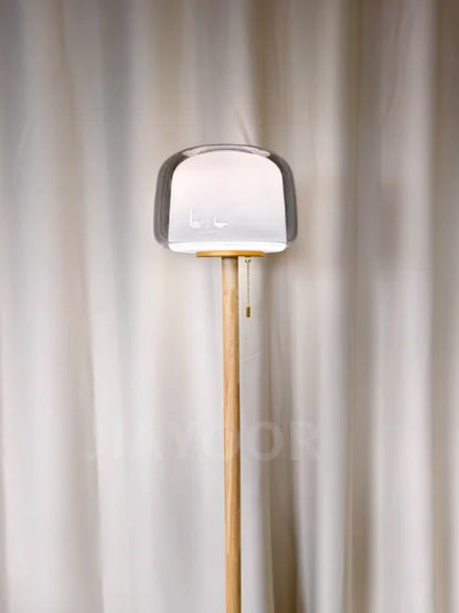 Modern Glass Floor Lamp – Elegant Decorative Lighting for Living Room