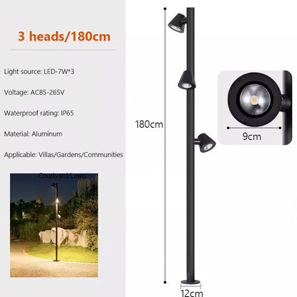 Rotating Outdoor LED Spotlight for Landscape Lighting