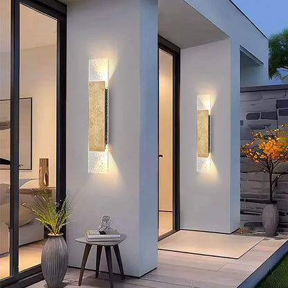 Natural Stone Outdoor LED Wall Sconce for Modern Homes