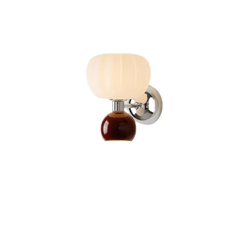 Cream Style Double Head Wall Lamp for Bedrooms