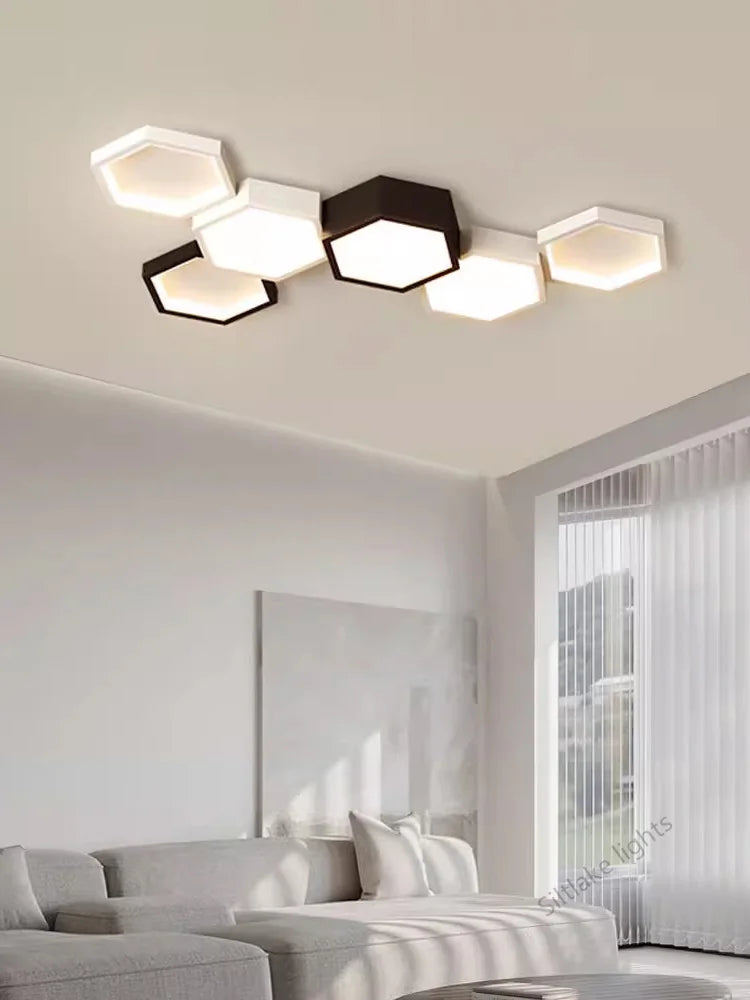 Honeycomb Ceiling Light for Modern Living Spaces