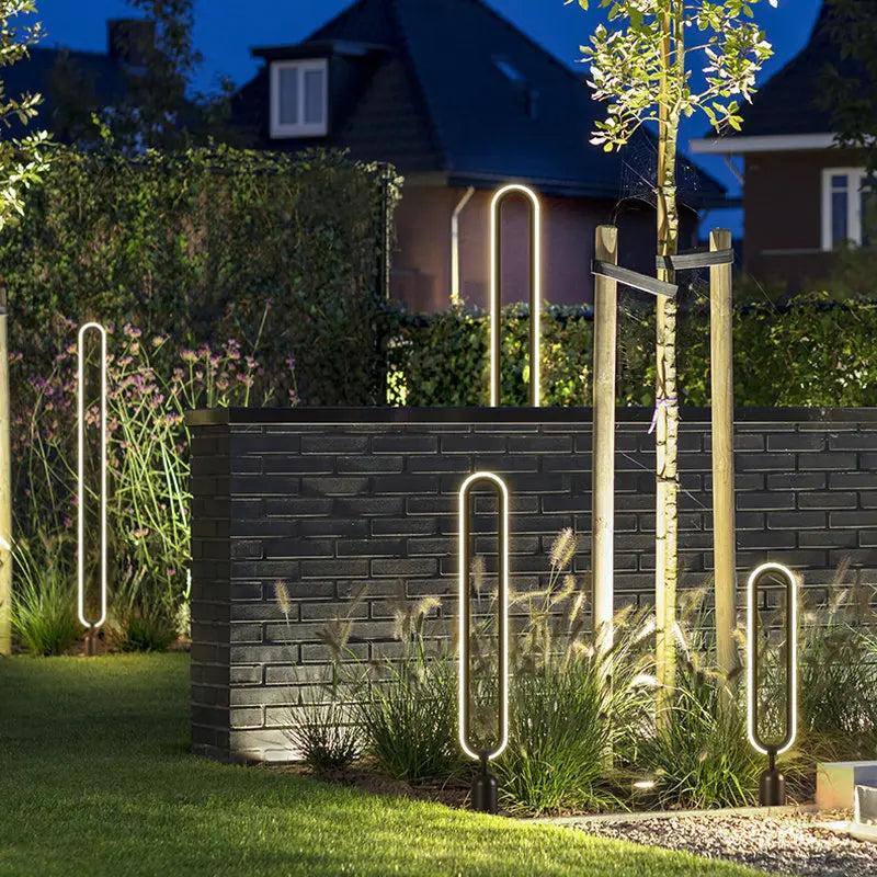 Minimalist Outdoor LED Lawn Lamp for Garden Pathways