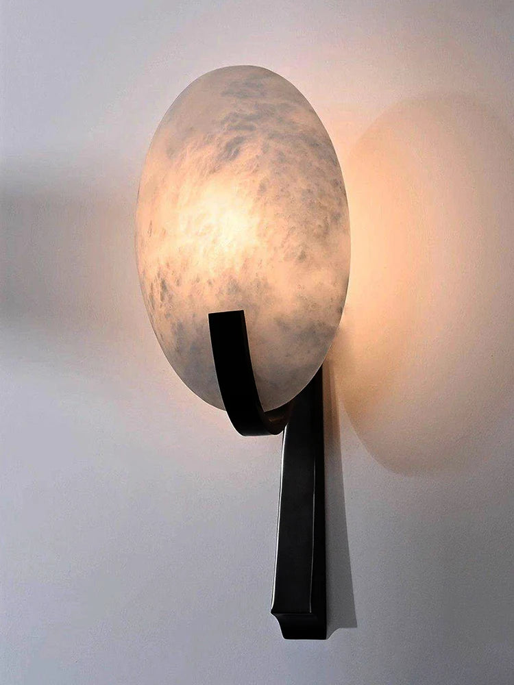 Luxury Marble Basin Wall Sconce for Hallways