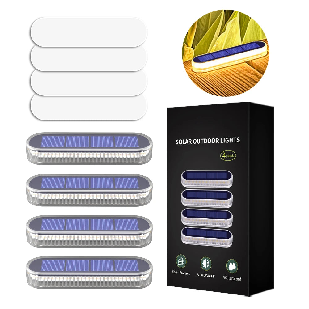 Waterproof Solar LED Step Lights for Stairs