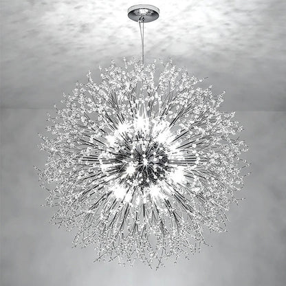 Modern Firework Crystal Chandelier Gold Sputnik Pendant Light