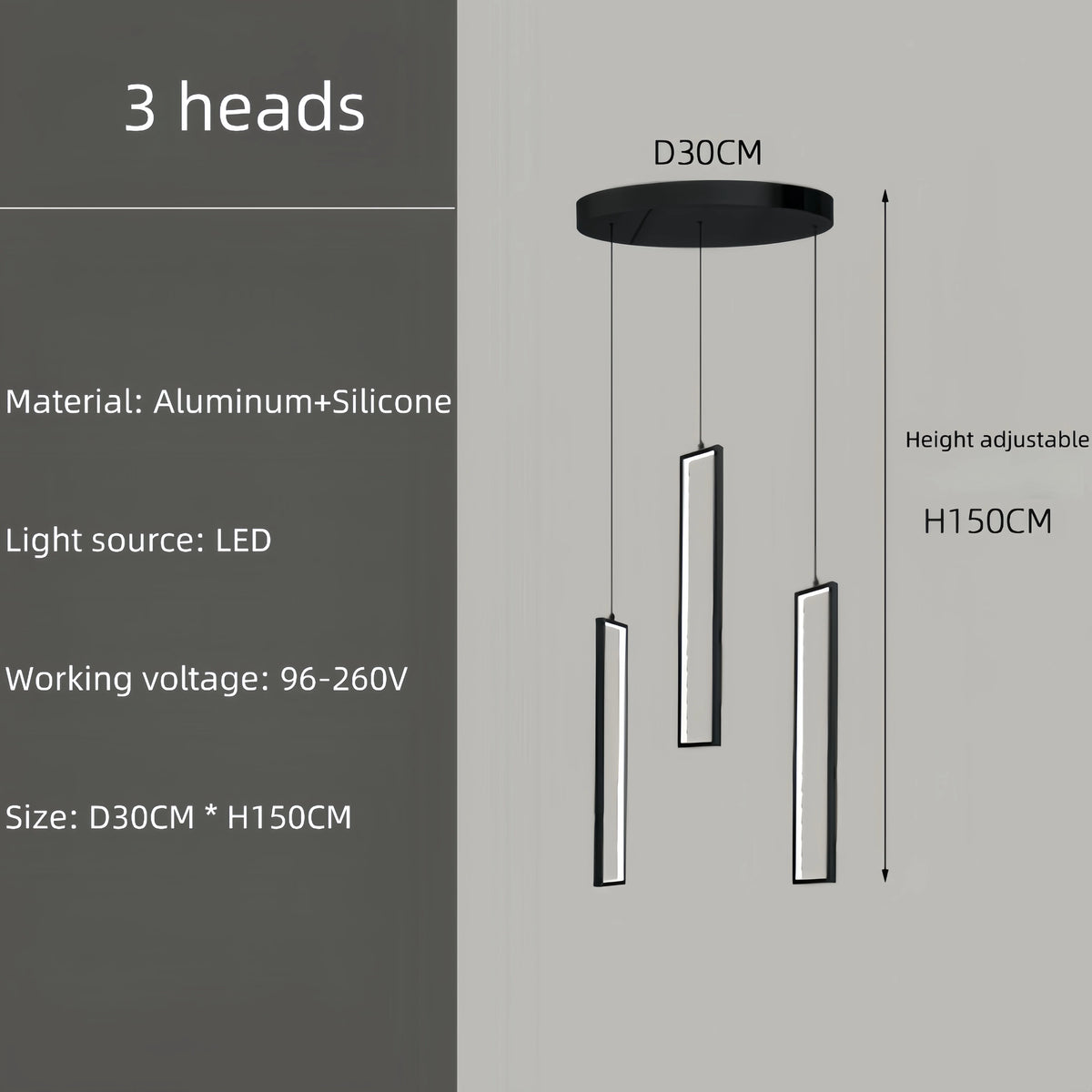 Modern Square Staircase Chandelier for Modern Spaces