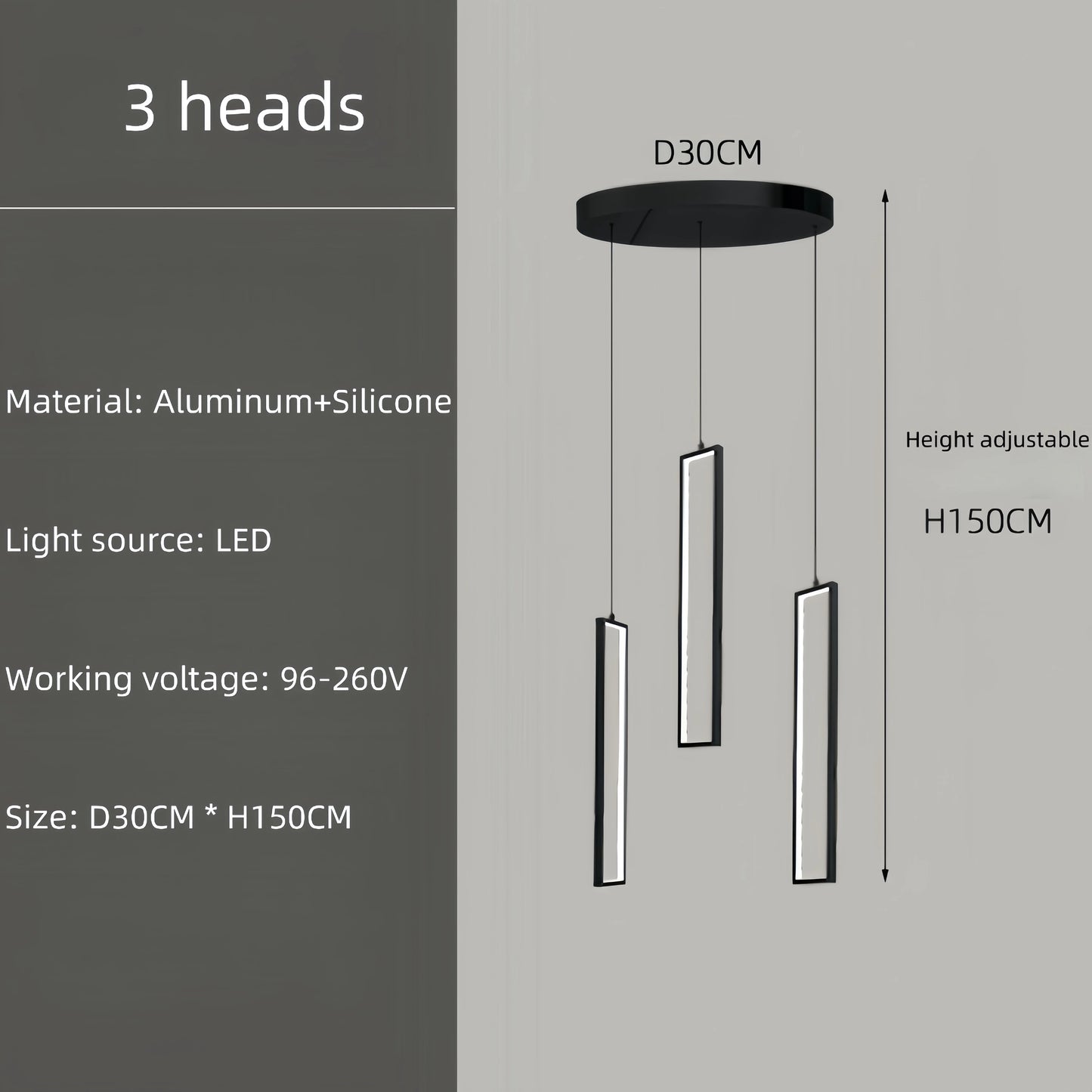 Modern Square Staircase Chandelier for Modern Spaces