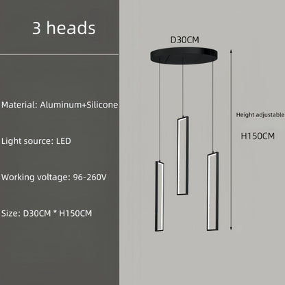 Modern Square Staircase Chandelier for Modern Spaces