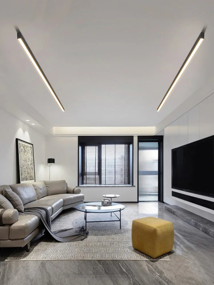 Minimalist LED Strip Ceiling Light for Modern Interiors