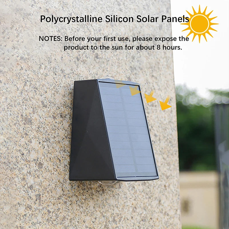 Solar Outdoor Wall Lamp for Garden Ambience