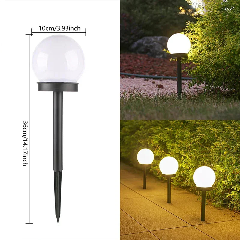 Solar Globe Garden Lights for Patios and Walkways