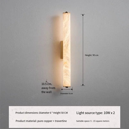 Luxury Marble Texture Wall Lamp for Modern Interiors