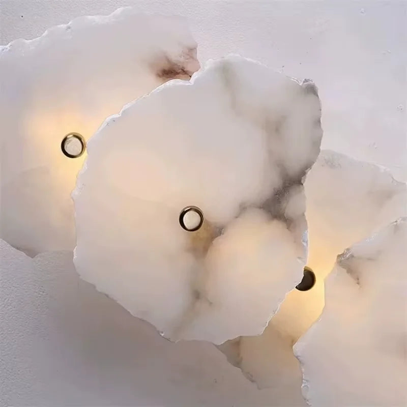Luxury Marble Stone Wall Lamp for Modern Interiors