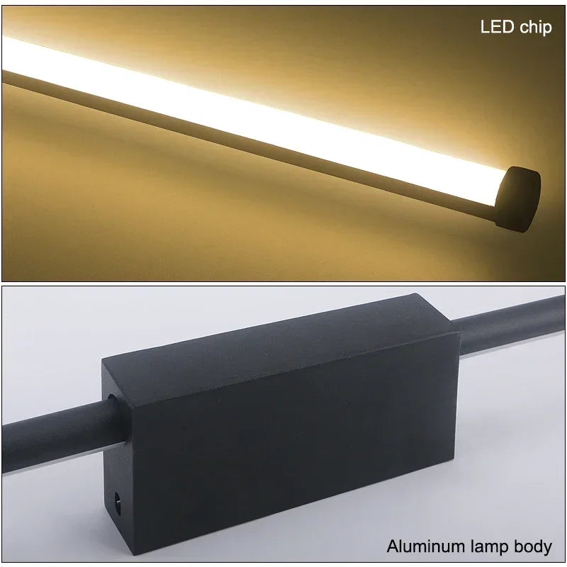 Nordic Long LED Wall Lamp for Living Room Decor