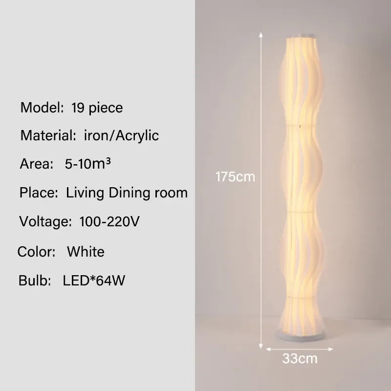 Nordic Grass Skirt Floor Lamp for Bedroom Decor