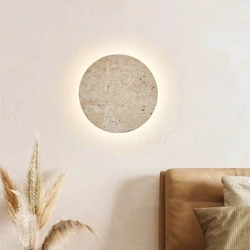 Natural Cave Stone LED Wall Sconce for Modern Homes